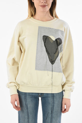 MM1 Embroidery Crew-Neck Sweatshirt