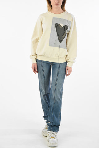 MM1 Embroidery Crew-Neck Sweatshirt