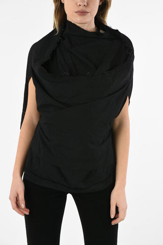 Unstructured Blouse with Back Zip Closure