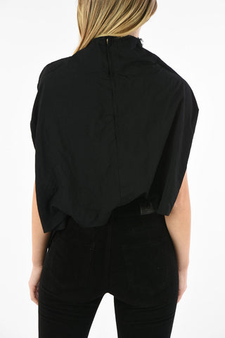 Unstructured Blouse with Back Zip Closure