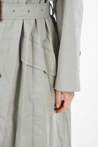 MM0 Pleats Waterproof Trench