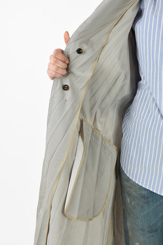 MM0 Pleats Waterproof Trench