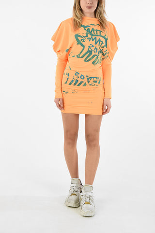 Printed Long Sleeve Dress