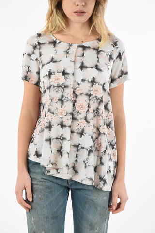 MM6 Floral-Print Top