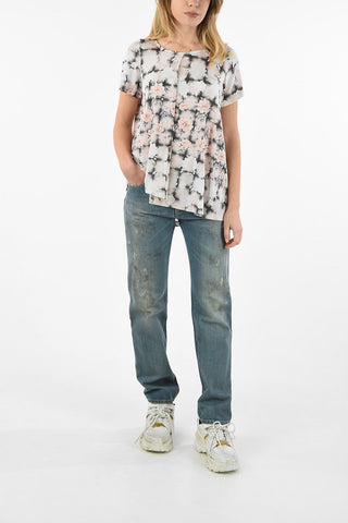 MM6 Floral-Print Top