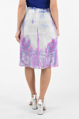 MM0 Tye Dye Skirt With Back Zip Closure