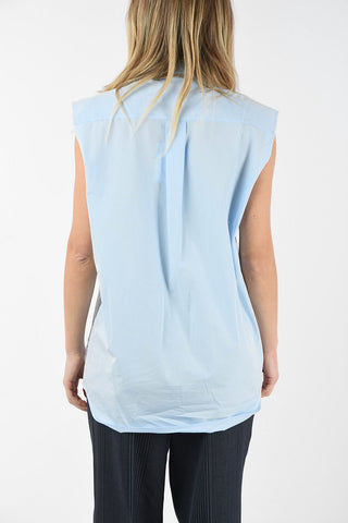 MM4 Camicia popeline senza manica