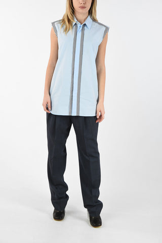 MM4 Camicia popeline senza manica
