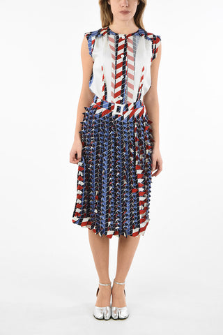 mm0 Belt accordion Dress