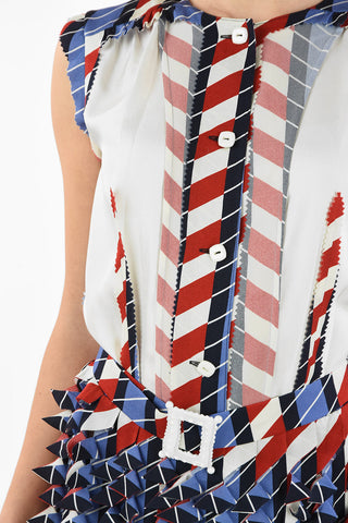 mm0 Belt accordion Dress