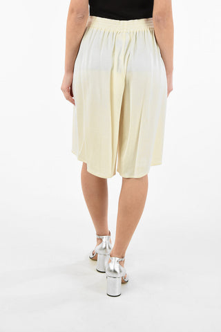 MM6 Drawstring waist Flared Shorts