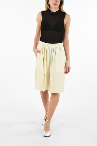 MM6 Drawstring waist Flared Shorts