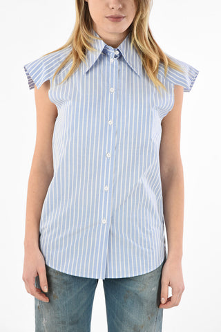 MM6 Sleeveless Striped Shirt