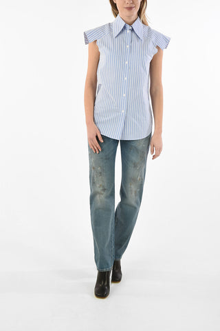 MM6 Sleeveless Striped Shirt