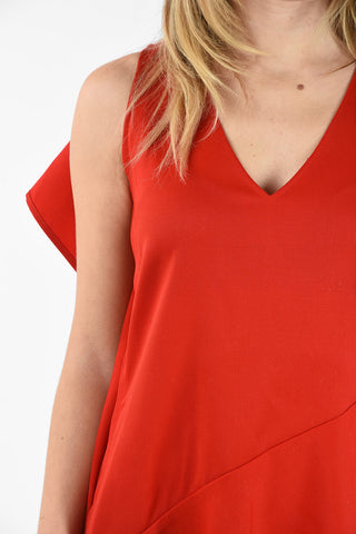 MM6 Asymmetrical a-line dress