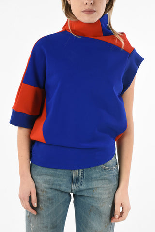 MM1 Turtleneck Asymmetrical Sweatshirt