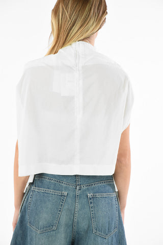 Unstructured Blouse with Back Zip Closure