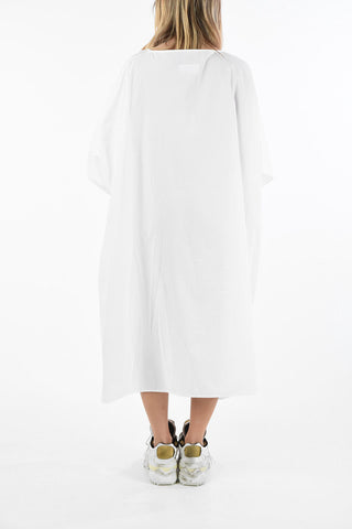 MM6 Striped Detail Oversize Maxi Caftan Dress