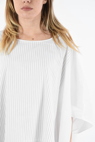 MM6 Striped Detail Oversize Maxi Caftan Dress