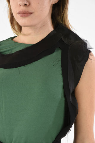 MM4 Side Split Asymmetrical Dress with Belt