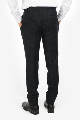 center vent peak lapel houndstooth drop 8R CERIM.ACADEMY tuxedo