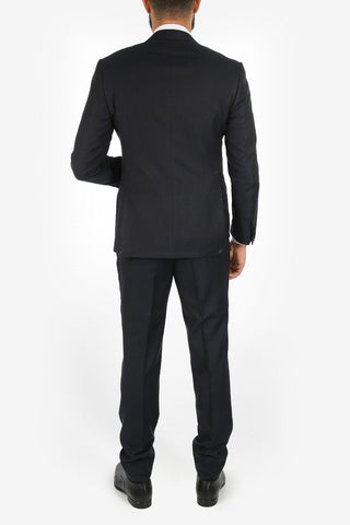 peak lapel belt loops houndstooth drop 7R CERIM.ACADEMY tuxedo