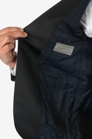 peak lapel belt loops houndstooth drop 7R CERIM.ACADEMY tuxedo