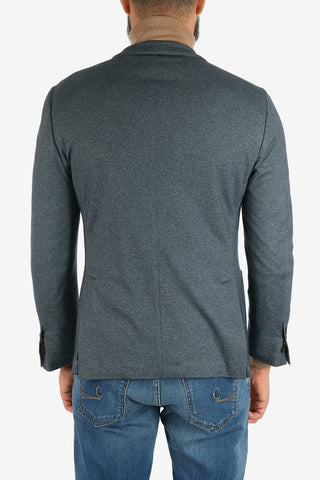 ID blazer in seta e in cashmere drop 7R due spacchi 2 bottoni