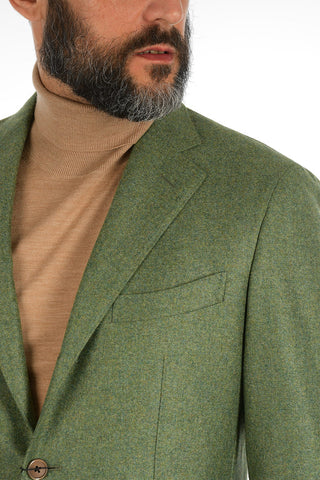 giacca a 3 bottoni SARTORIA in cashmere e mohair drop 7R due spacchi