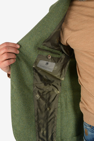 giacca a 3 bottoni SARTORIA in cashmere e mohair drop 7R due spacchi