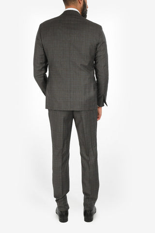 side vents belt loops district check drop 7R 2-button SARTORIA suit