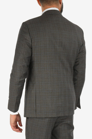 side vents belt loops district check drop 7R 2-button SARTORIA suit