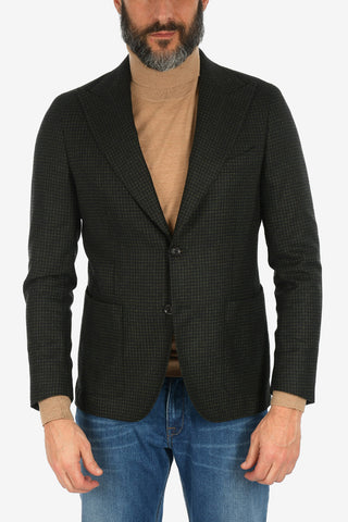 CC COLLECTION check REWARD drop 7R peak lapel blazer