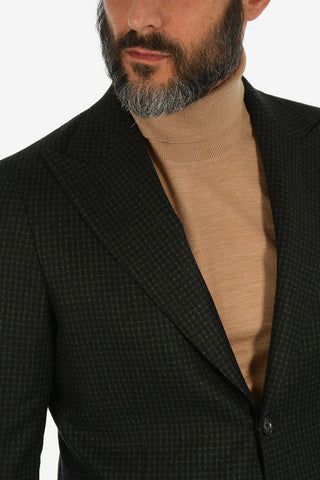 CC COLLECTION check REWARD drop 7R peak lapel blazer