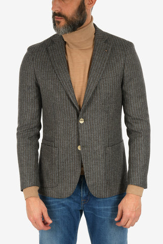 CC COLLECTION Blazer REWARD gessata drop 7R due spacchi