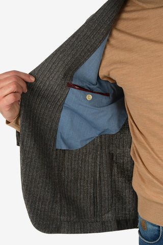 CC COLLECTION Blazer REWARD gessata drop 7R due spacchi