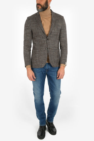 check drop 7R side vents patch pocket 2-button GATE blazer