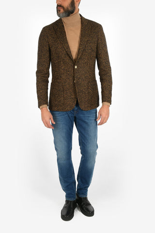 CC COLLECTION giacca a 2 bottoni REWARD plain herringbone drop 7R e tasca a toppa