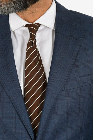 side vents belt loops plaid drop 7R 2-button LEADER suit