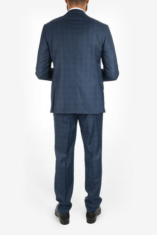 side vents belt loops plaid drop 7R 2-button LEADER suit