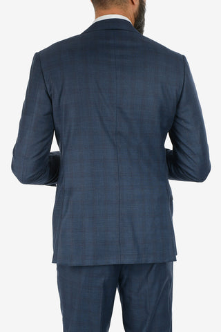 side vents belt loops plaid drop 7R 2-button LEADER suit
