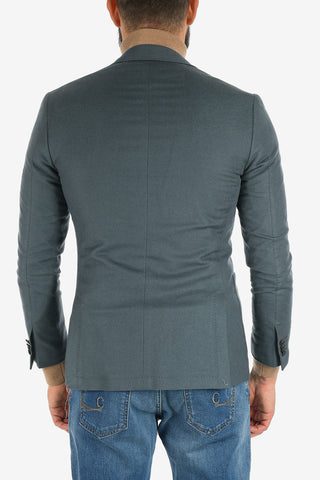 silk and cashmere drop 7R peak lapel  ACADEMY SOFT double-breasted blazer