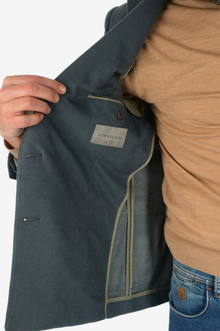 silk and cashmere drop 7R peak lapel  ACADEMY SOFT double-breasted blazer