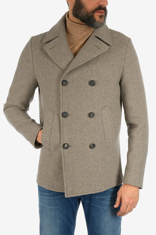 virgin wool double breasted peacot
