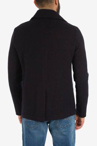 virgin wool double breasted peacot