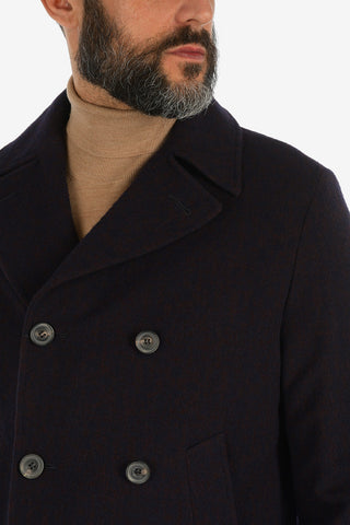 virgin wool double breasted peacot