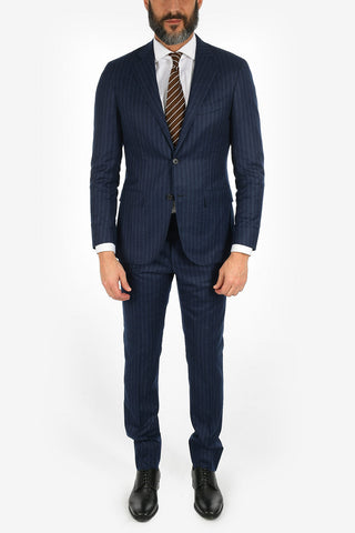 side vents notch lapel chalk stripe drop 7R 2-button SARTORIA suit