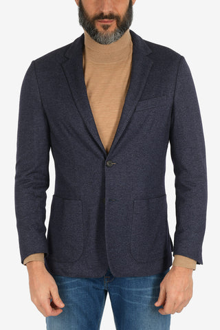 ID silk and cashmere drop 7R side vents 2-button blazer