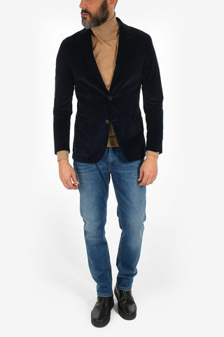 CC COLLECTION corduroy REFINED drop 8R side vents blazer
