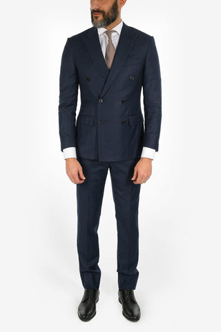 ACADEMY cashmere and virgin wool 2-button double breasted suit